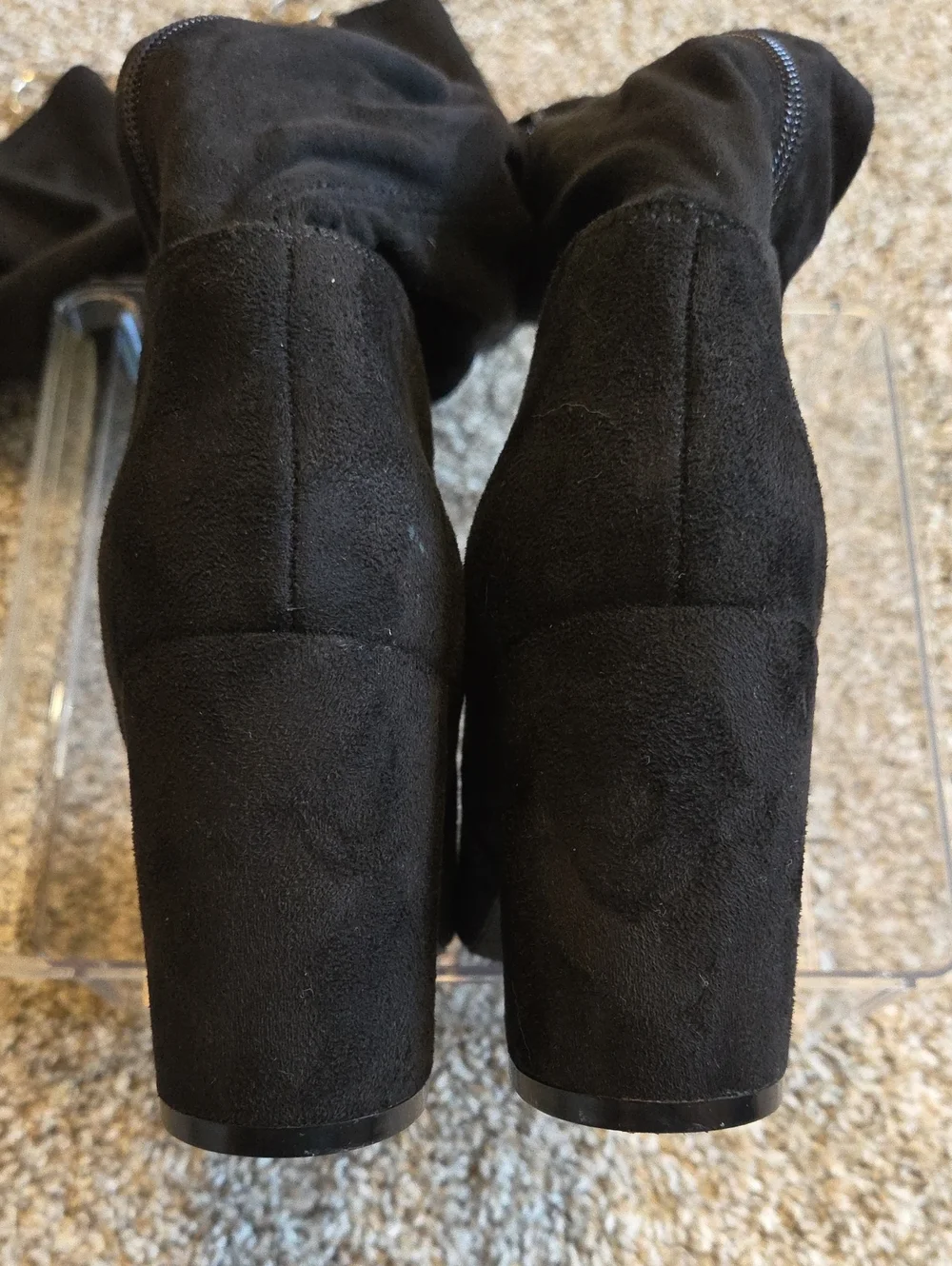 Shoedazzle Naveah Over the Knee Block Heel Boots